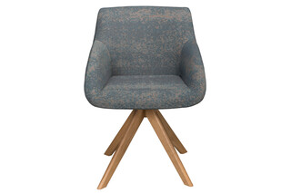 Blue Stuhl mit Holzbasis  von  Palau