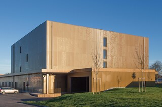 Perforated and embossed pattern as cladding, Archives de Reims  by  RMIG City Emotion