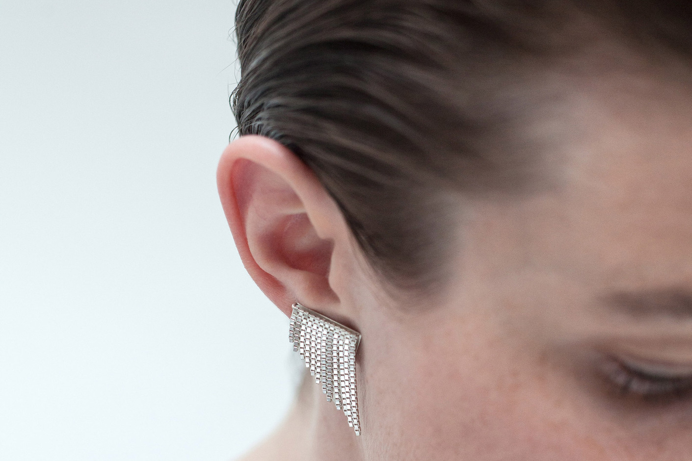 triangle FRINGE earclips