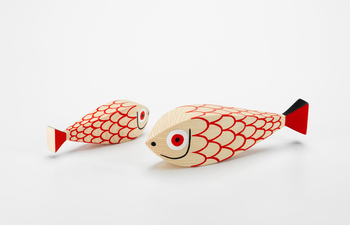 Wooden Dolls Mother Fish and Child