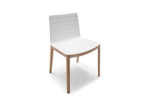 Flex with wood legs  by  Andreu World