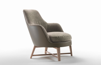 Guscioalto Soft Sessel Holzgestell