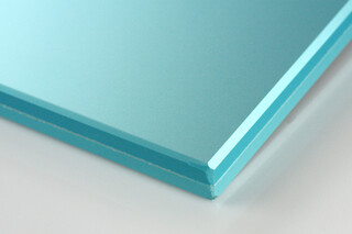 SWISSSATIN® lght blue metallic  by  Glas Trösch