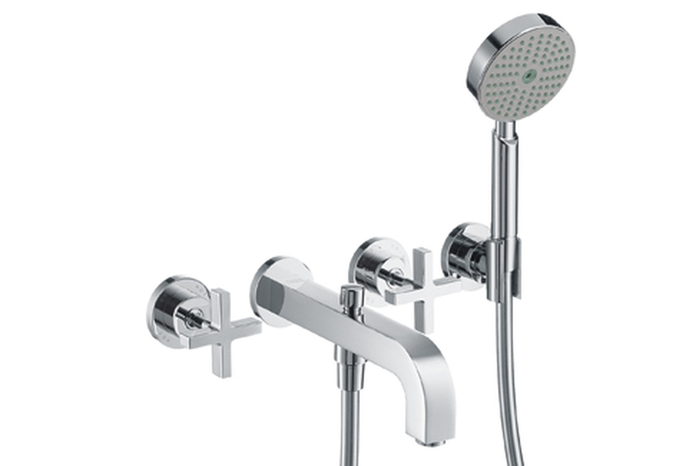 AXOR Citterio 3-Loch Wannenarmatur mit Kreuzgriffen DN15