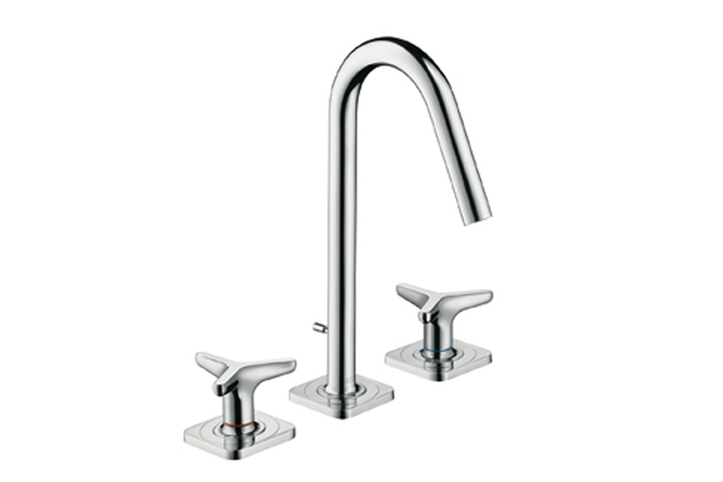 AXOR Citterio M 3-Loch Waschtischarmatur mit Sterngriffen und Rosetten, DN15