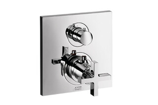 AXOR Citterio Thermostatic Mixer for concealed installation with shut-off valve and cross handle  by  AXOR