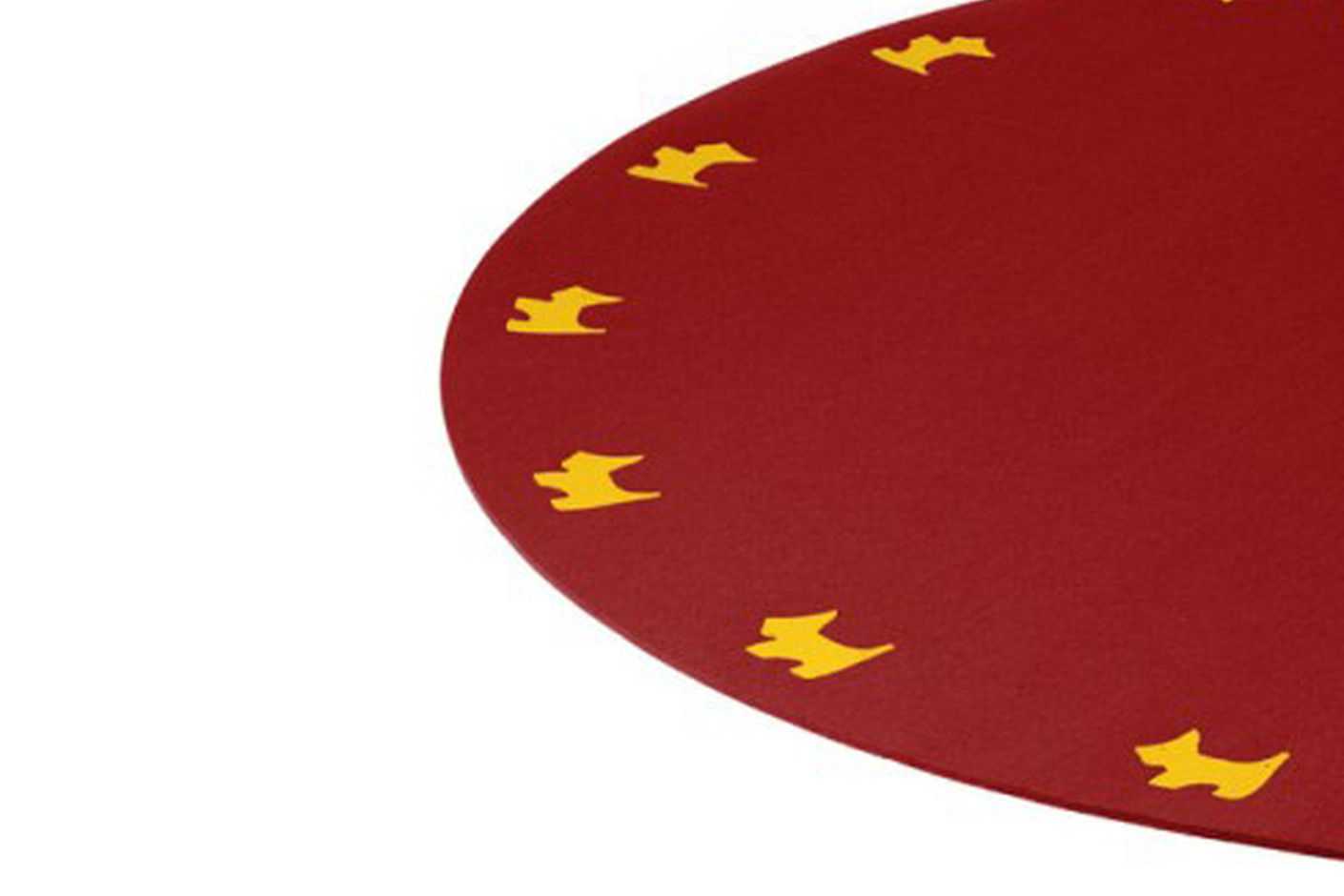 Rug Bigdot with border punch