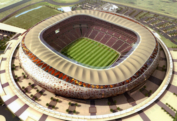 Ptfe Coated Sand Coloured Glass Fabric Soccer City Stadium 3