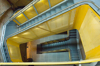 Balustrade fillings with perforated panels, Bismarcktower in Dresden  by  RMIG City Emotion