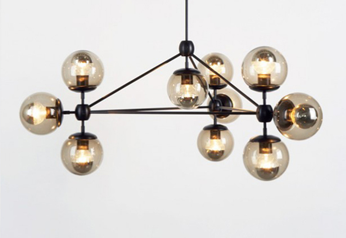 Modo Chandelier 3 Sided 10 Globes 2