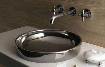 Water Jewels wash basin with platin bowl