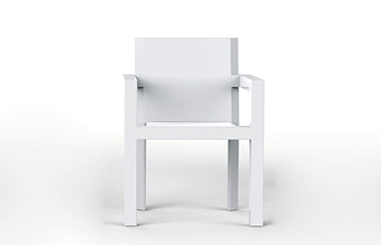 Frame with armrests