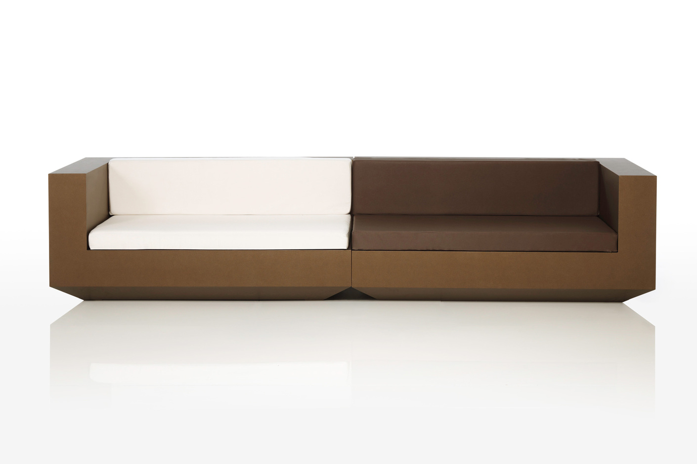 Vela sofa brown&white